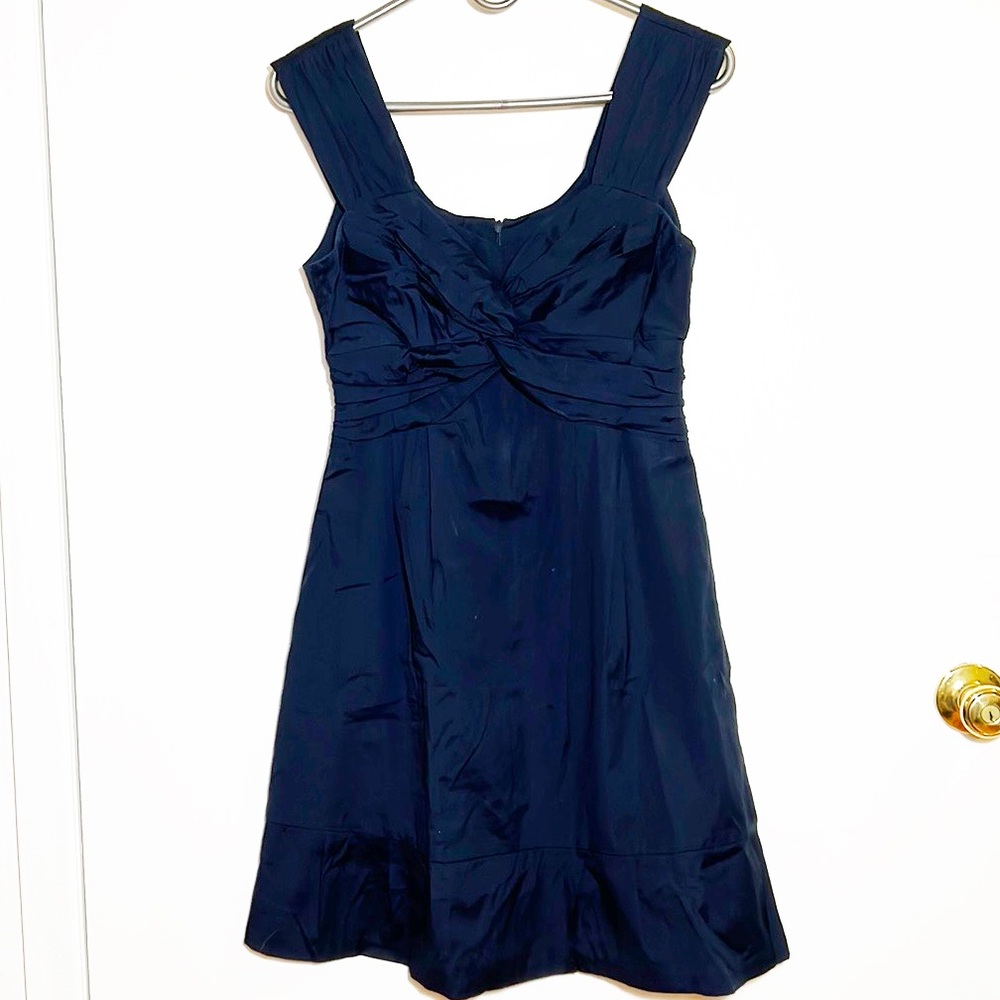 Navy Nanette Lepore Twist Front dress